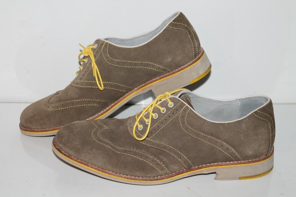 Johnston & Murphy Oxford Shoes Mens 11.5, Olive Leather, Quiet Luxury, Classic